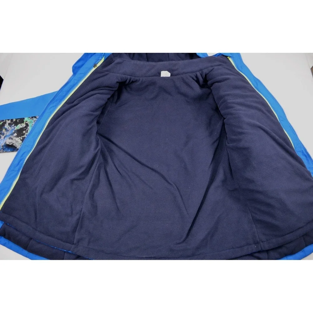 Swiss Tech Boys Reversible 3 in 1 Coat Blue & Multi Hooded Size XXL (18) Nwts‎